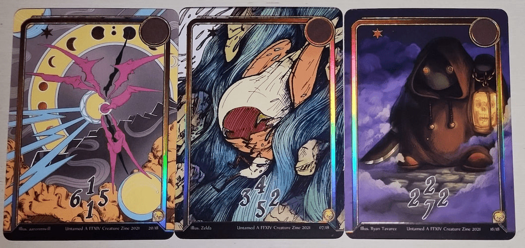 The last few cards, all 1 stars.